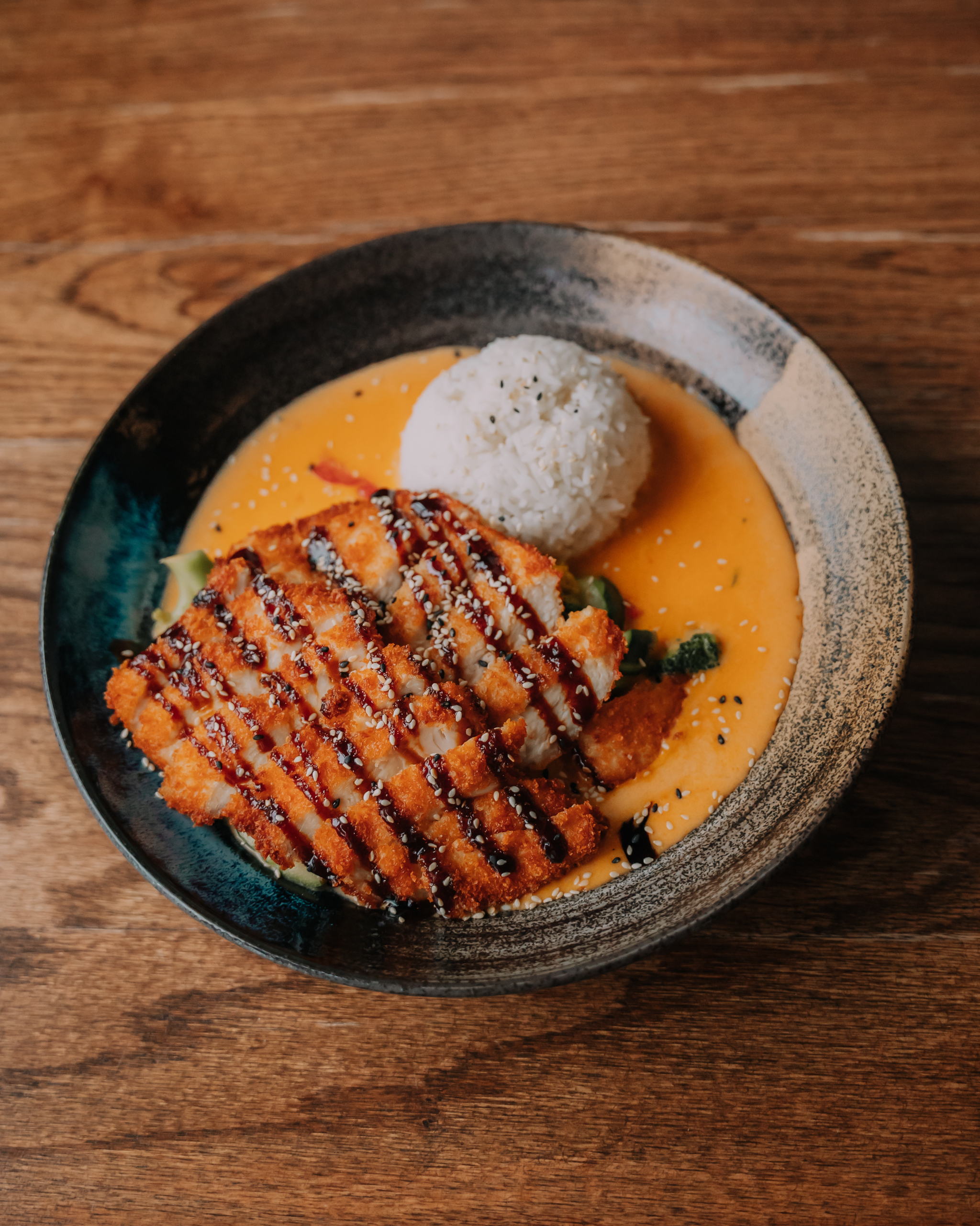 Curry-Kokos mit Hähnchen